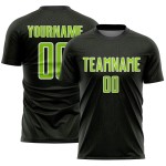 Sports Geometric Jersey Neon Shape Green-White Custom Soccer Uniform Sublimation Black